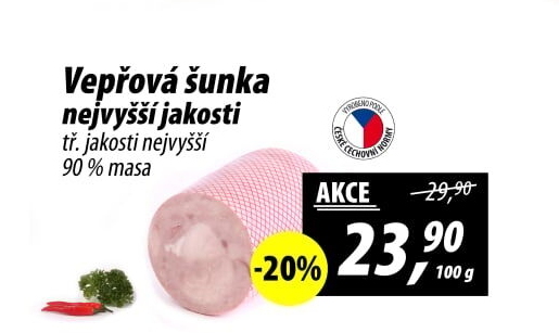 Šunka vepřová nejvyšší jakosti