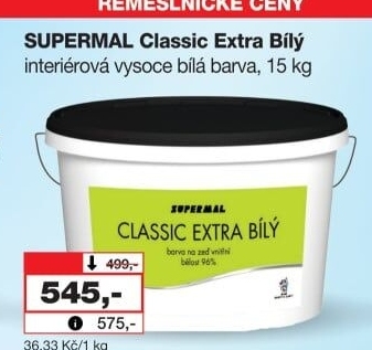 Interiérová barva Classic Extra Supermal