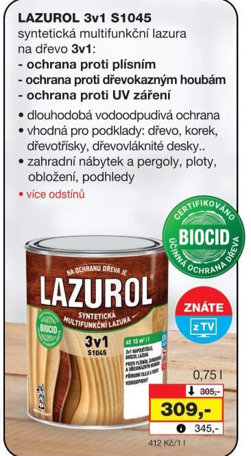 Lazura 3v1 Lazurol