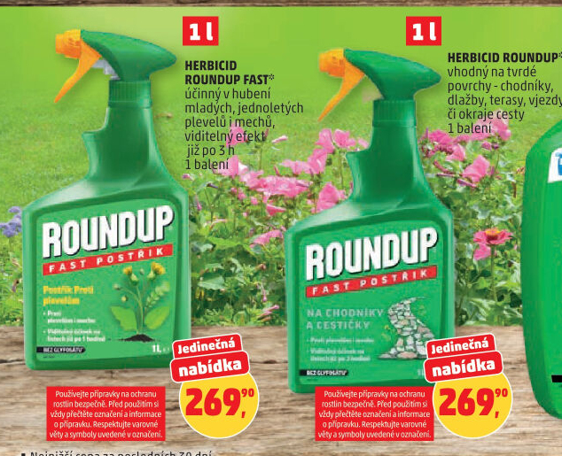 Herbicid sprej Roundup Fast
