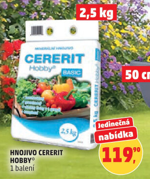 Hnojivo Cererit Hobby Basic Agro