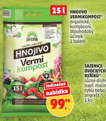 Hnojivo Vermikompost Profík Forestina