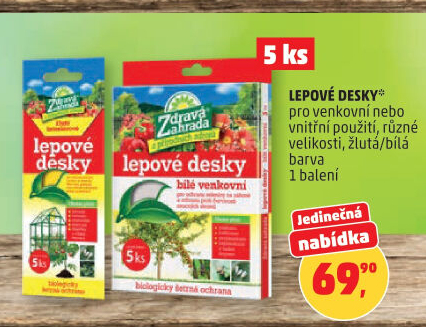 Lepové desky proti škůdcům Zdravá zahrada