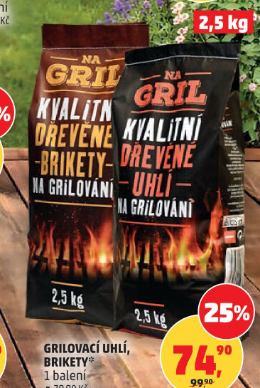 Uhlí grilovací Na Gril Penny