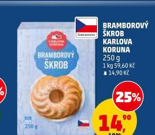 Bramborový škrob Karlova Koruna