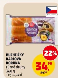 České buchtičky Karlova Koruna