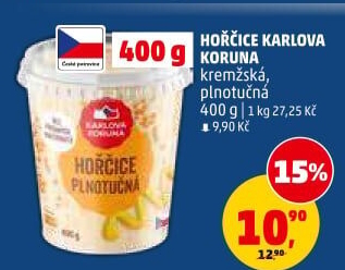 Hořčice kremžská Karlova Koruna
