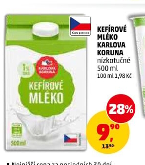 Kefírové mléko Karlova Koruna