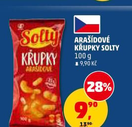 Křupky arašídové Solty