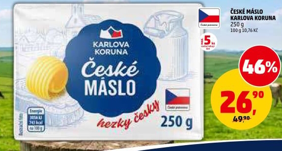 Máslo Karlova Koruna