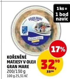 Matjesy kořeněné v oleji Gran Mare