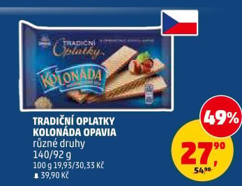 Oplatky Kolonáda Opavia