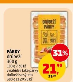 Párky drůbeží