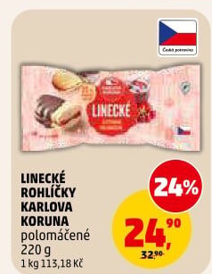 Rohlíčky linecké Karlova Koruna