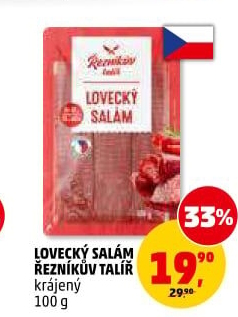Salám lovecký Řezníkův talíř