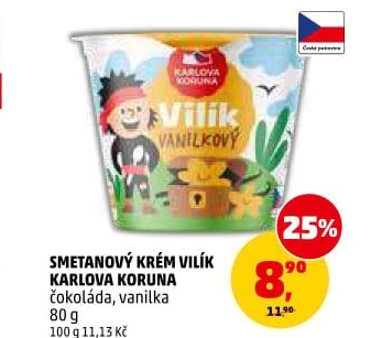 Smetanový dezert Vilík Karlova Koruna