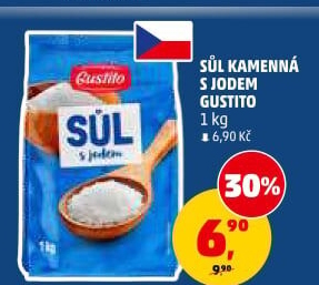 Sůl kamenná s jodem Gustito