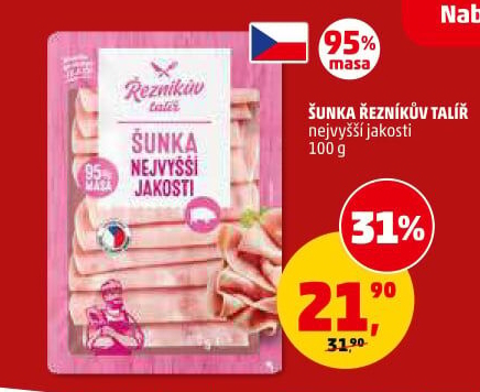 Šunka nejvyšší jakosti Řezníkův talíř