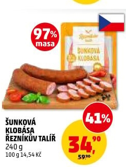 Šunková klobása Řezníkův talíř