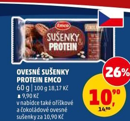 Sušenky ovesné Protein Emco