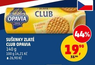 Sušenky Zlaté Club Opavia