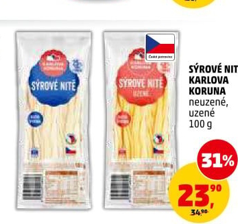 Sýrové nitě Karlova Koruna