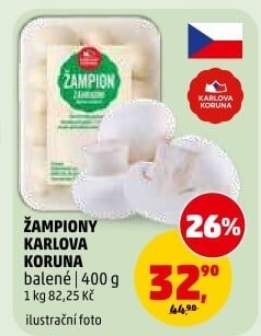 Žampiony Karlova Koruna
