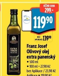 Olivový olej extra panenský Exclusive Franz Josef Kaiser