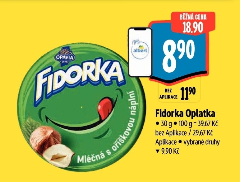Oplatky Fidorka Opavia