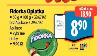 Oplatky Fidorka Opavia