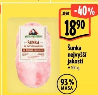 Šunka nejvyšší jakosti Kostelecké uzeniny