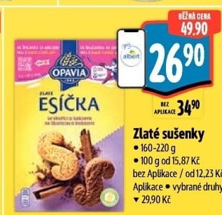 Sušenky Zlaté Opavia - boxy