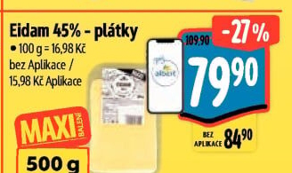 Sýr Eidam 45% Albert