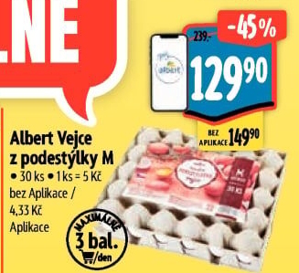 Vejce z podestýlky M Albert