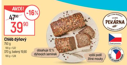 Chléb dýňový
