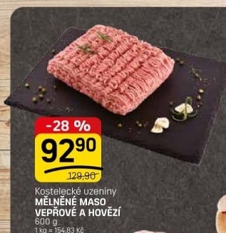 Mělněné maso mix Kostelecké uzeniny