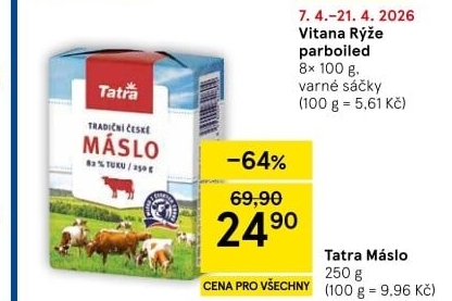 Máslo Tatra