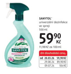 Dezinfekční univerzální čistič ve spreji Sanytol
