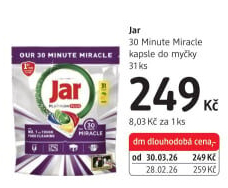 Kapsle do myčky Platinum Plus 30 minut Jar