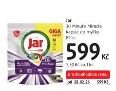 Kapsle do myčky Platinum Plus 30 minut Jar