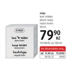 Krém pleťový kozí Ziaja