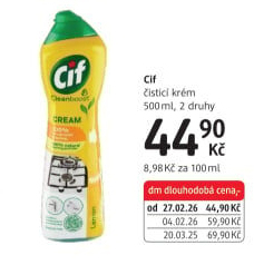 Krémový čistič Cif Cream