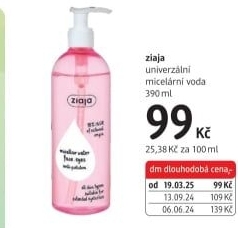 Micelární voda Ziaja