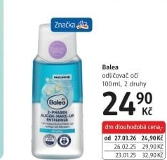 Odličovač očí Balea