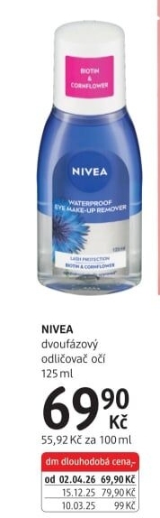 Odličovač očí dvoufázový Nivea