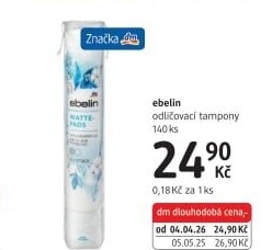 Odličovací tampony Ebelin