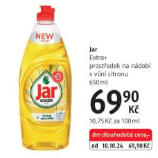 Prostředek na nádobí Extra + Jar