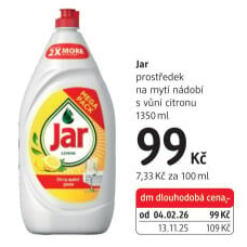 Prostředek na nádobí Jar