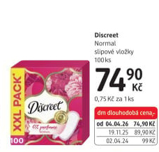Vložky dámské slipové Discreet