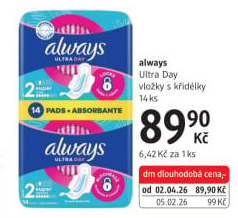 Vložky dámské Ultra Always